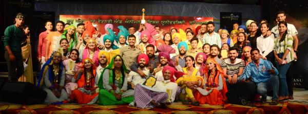  Dr. Inderjeet Singh, Vice-Chancellor Honoring College of Fisheries Students with OVER ALL TROPHY